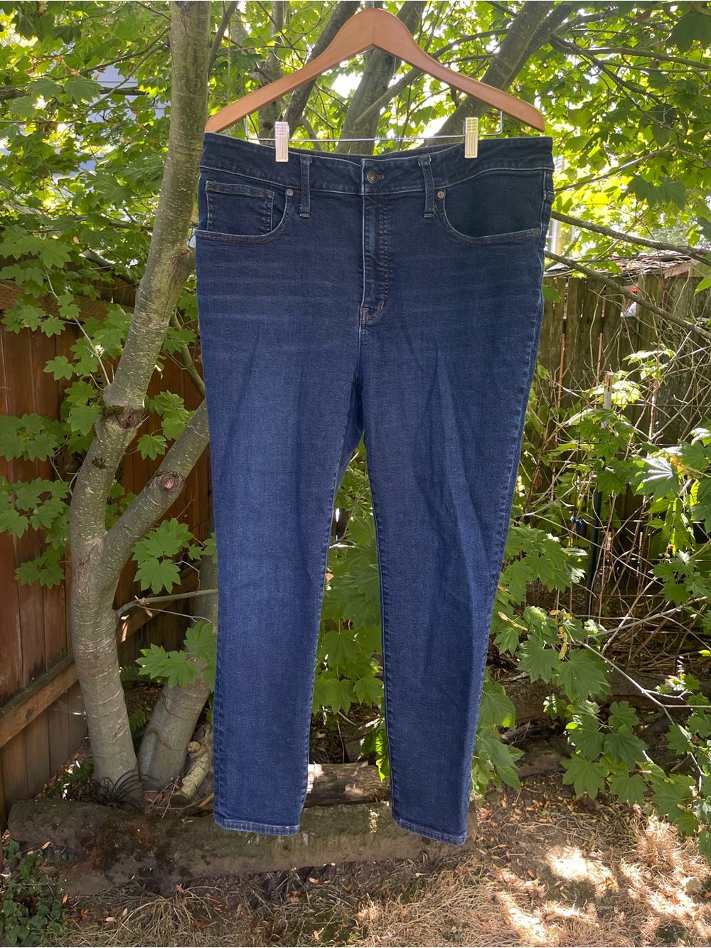 Madewell Women's Skinny Jeans in Dark Blue Wash